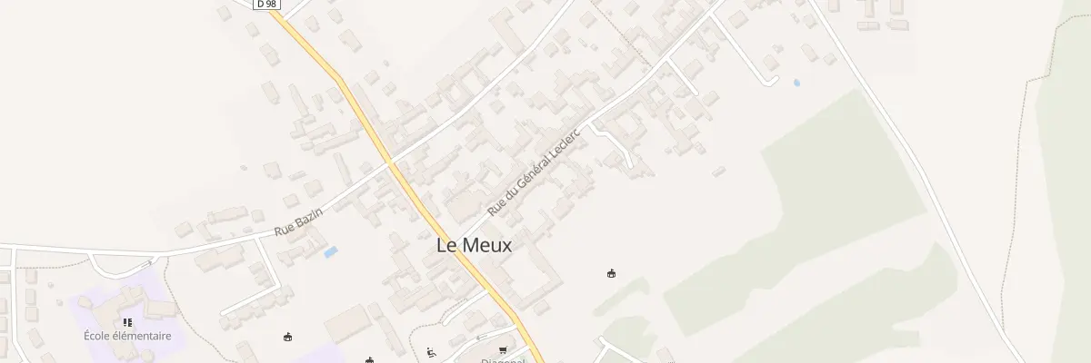 Plan du 8 Rue du Général Leclerc au Meux
