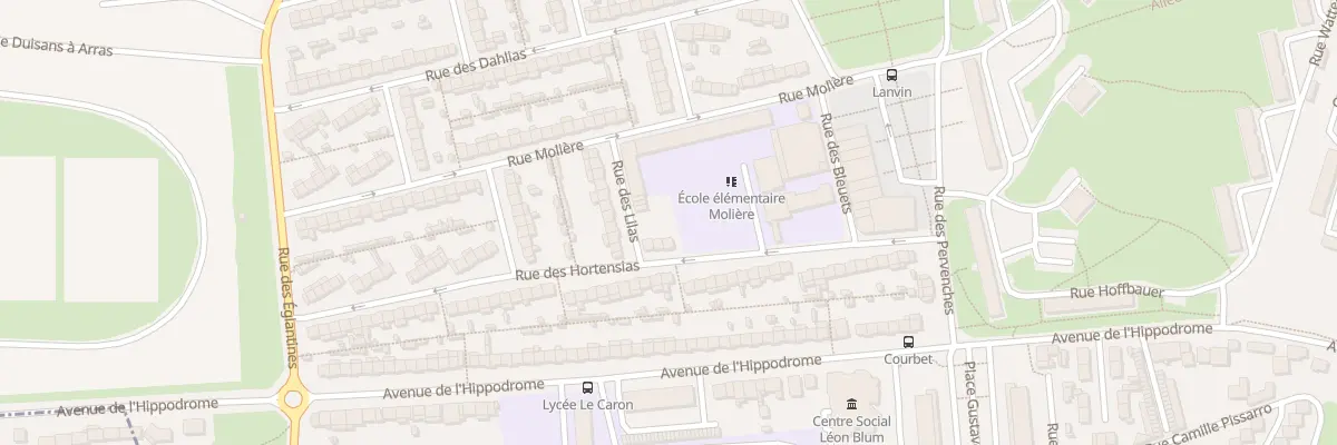 Plan du 8 Rue des Hortensias à Arras
