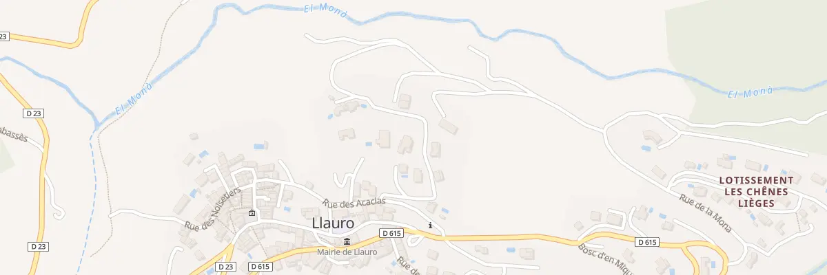 Plan du 3 Imp des Mimosas à Llauro