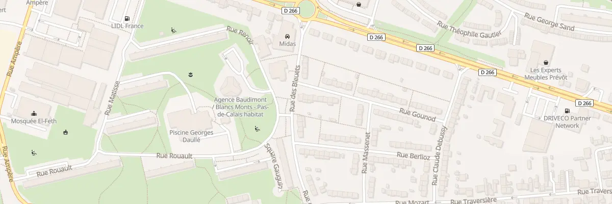 Plan du 29 Rue Gounod à Arras