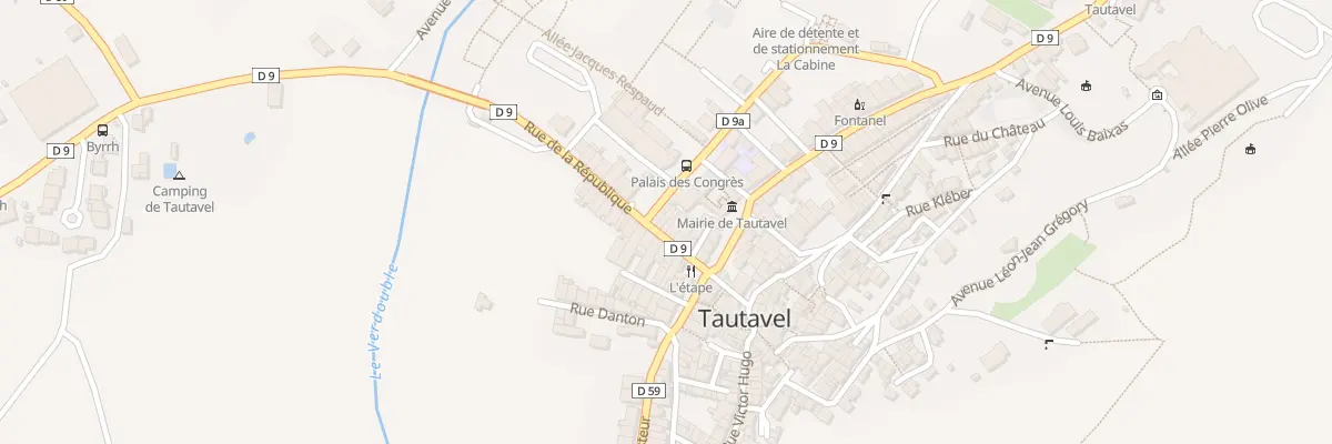 Plan du 8 Rue de la République à Tautavel