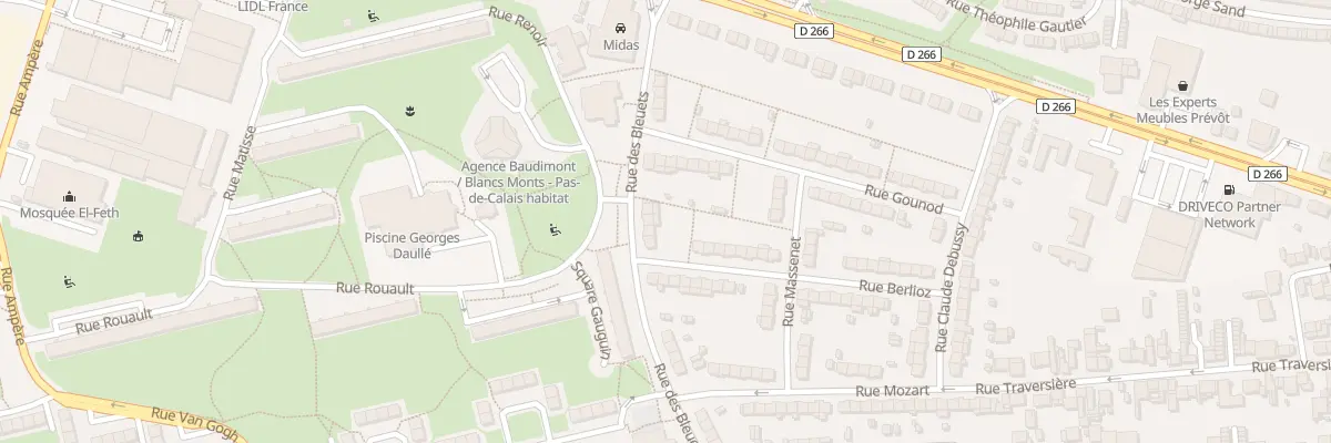Plan du 28 Rue des Bleuets à Arras