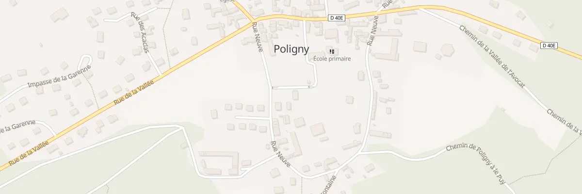 Plan du 6B Rue Neuve à Poligny