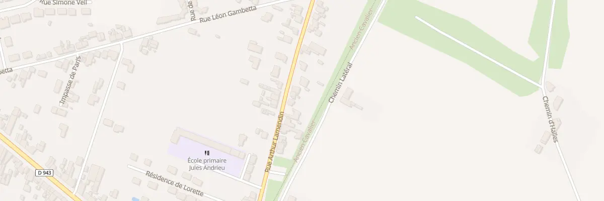Plan du 187 Rue Arthur Lamendin à Vermelles