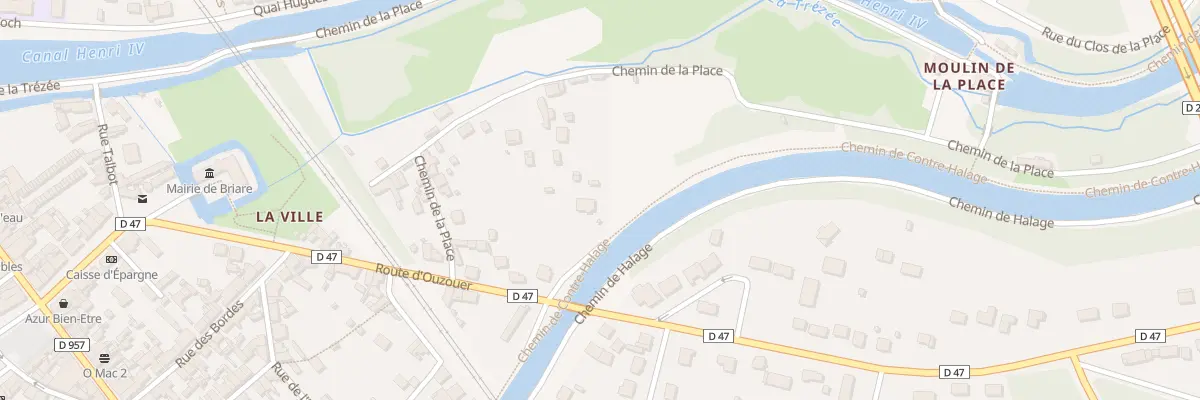 Plan du 25 Rte d’Ouzouer à Briare