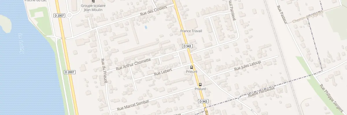 Plan du 150 Rue Deportes Internes Resistan à Montargis