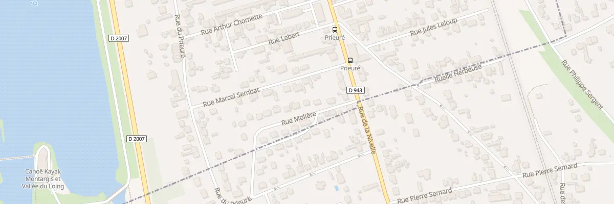 Plan du 8 Rue Molière à Montargis