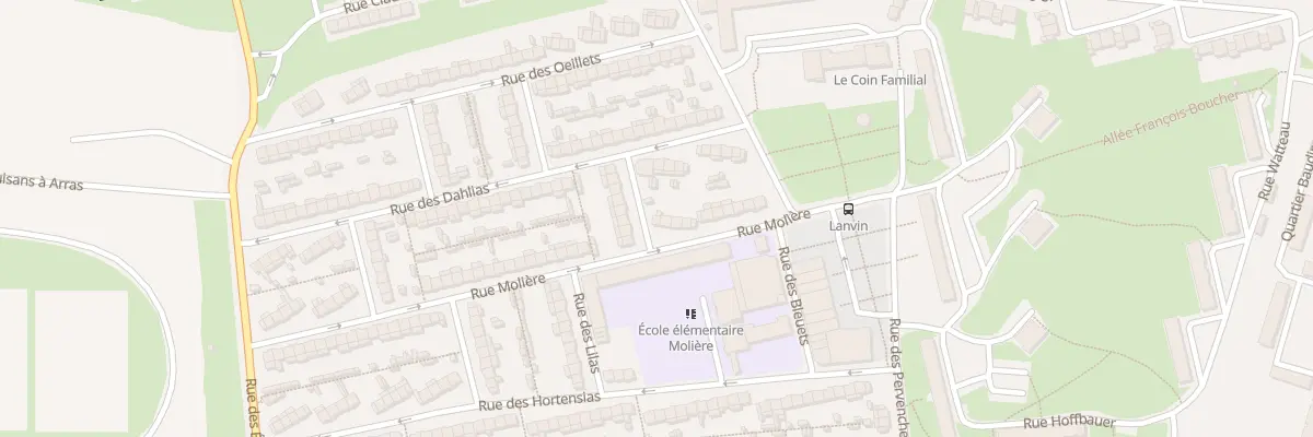 Plan du 20 Rue Molière à Arras
