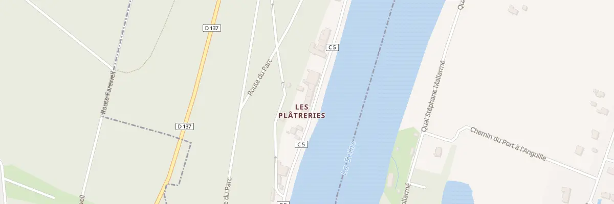 Plan du 5726 Quai des Platreries à Samois-sur-Seine