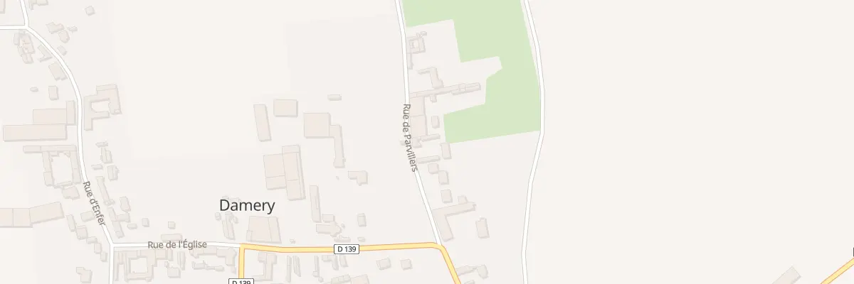 Plan du 10 Rue de Parvillers à Damery