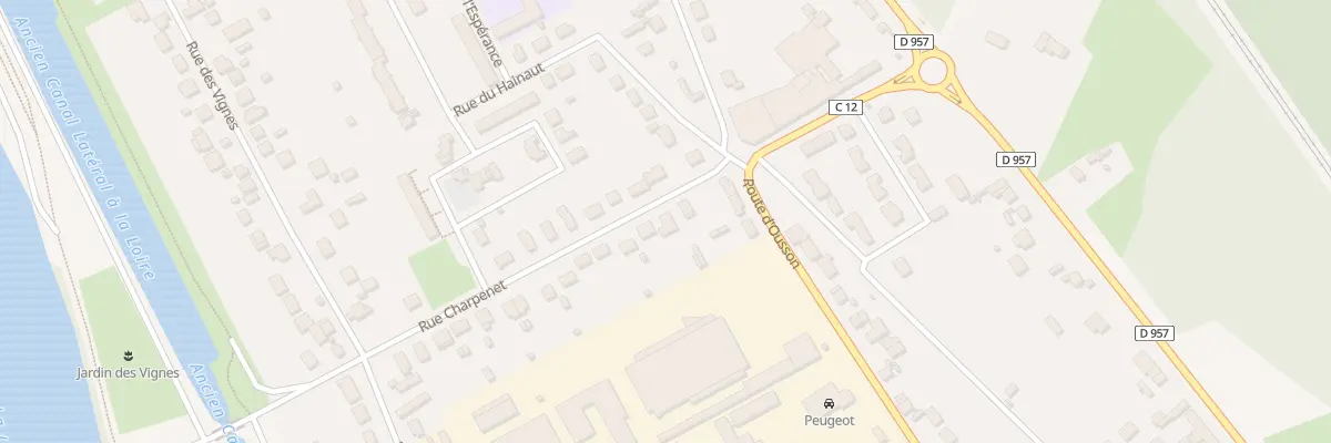 Plan du 3 Rue Charpenet à Briare