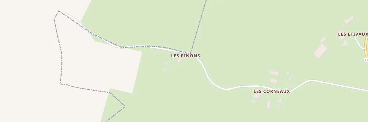 Plan du 10 Les Pinons à Chaumont