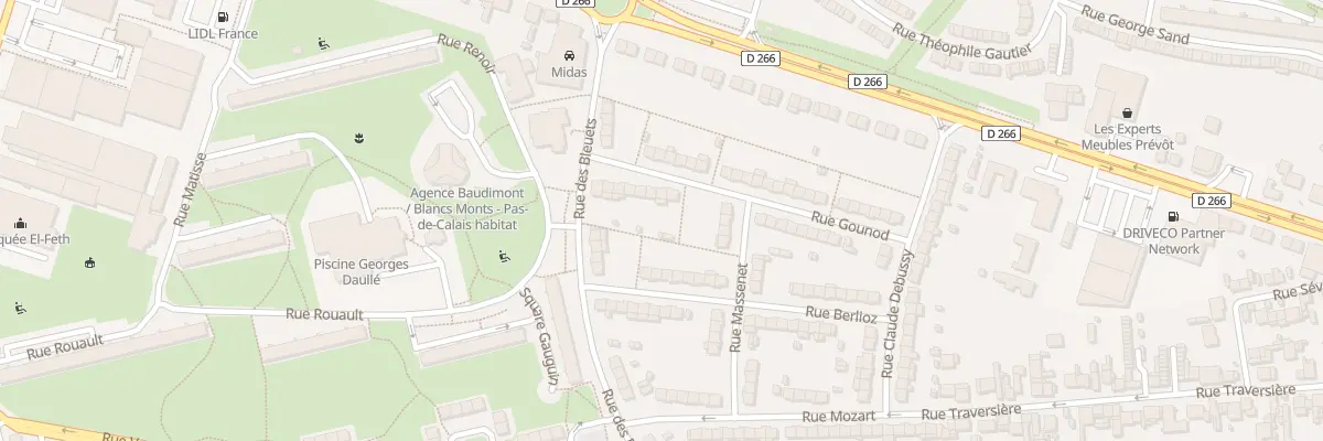 Plan du 19 Rue Gounod à Arras