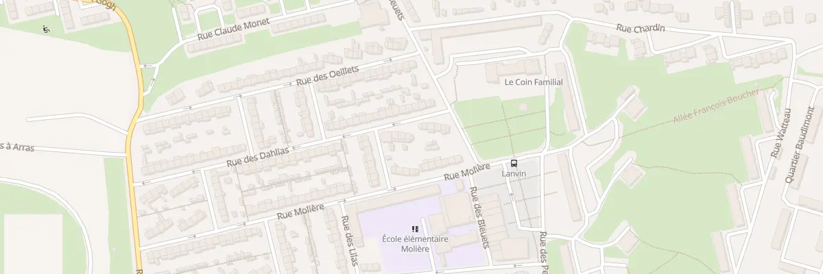 Plan du 9 Rue des Dahlias à Arras