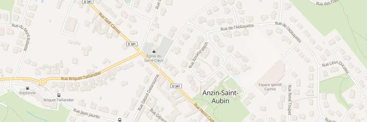 Plan du 16 Rue Amand Wech à Anzin-Saint-Aubin