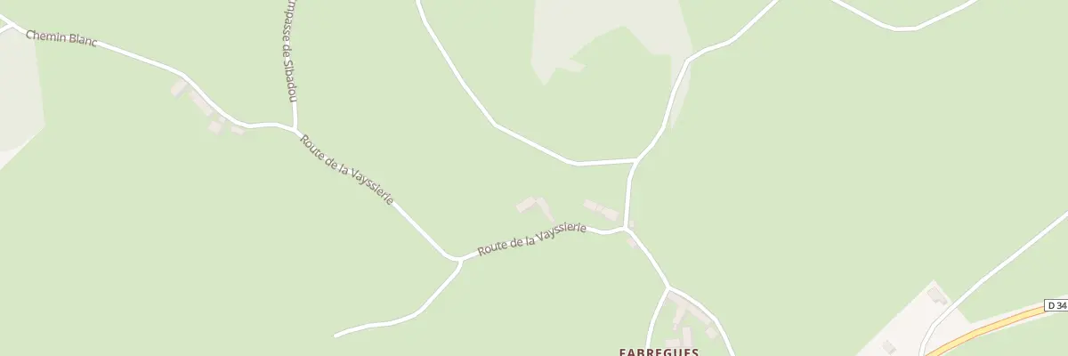 Plan du 5113 Fabregues à Huparlac