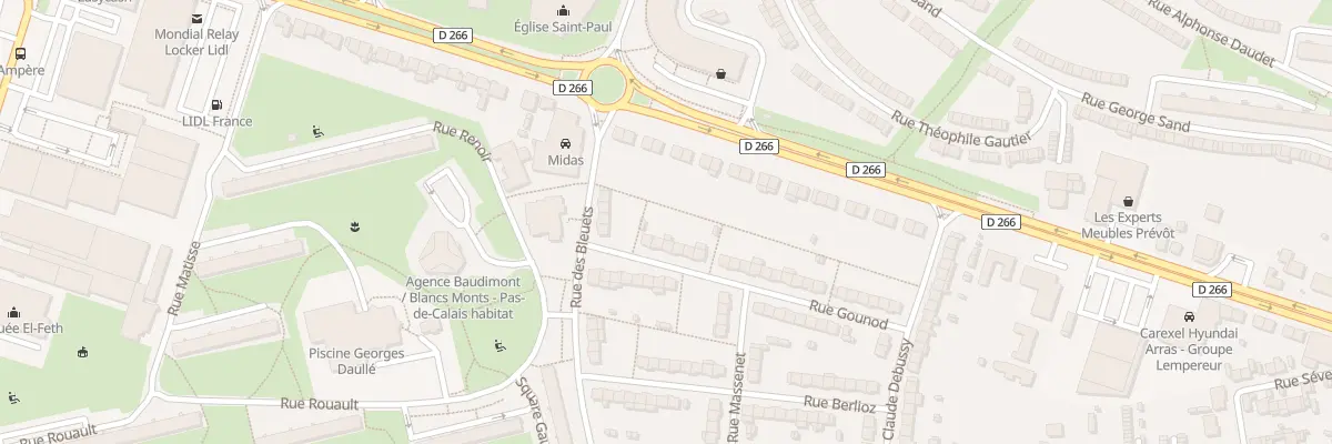 Plan du 42 Rue Gounod à Arras