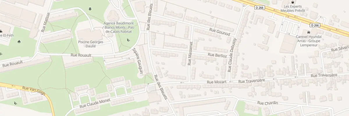 Plan du 17 Rue Berlioz à Arras