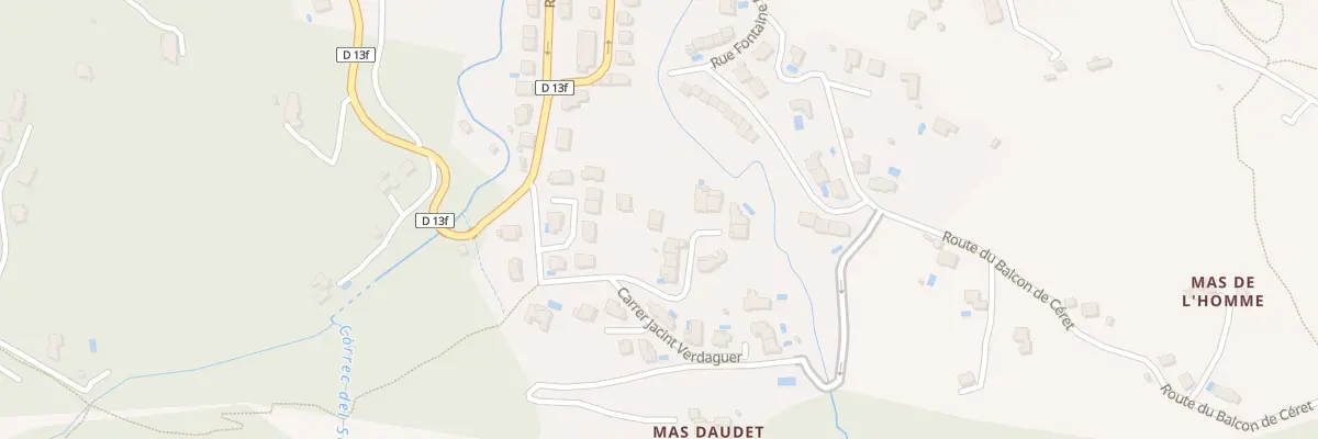 Plan du 3 Rue Jacques Piquemal à Céret