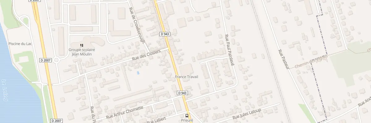 Plan du 107 Rue Deportes Internes Resistan à Montargis