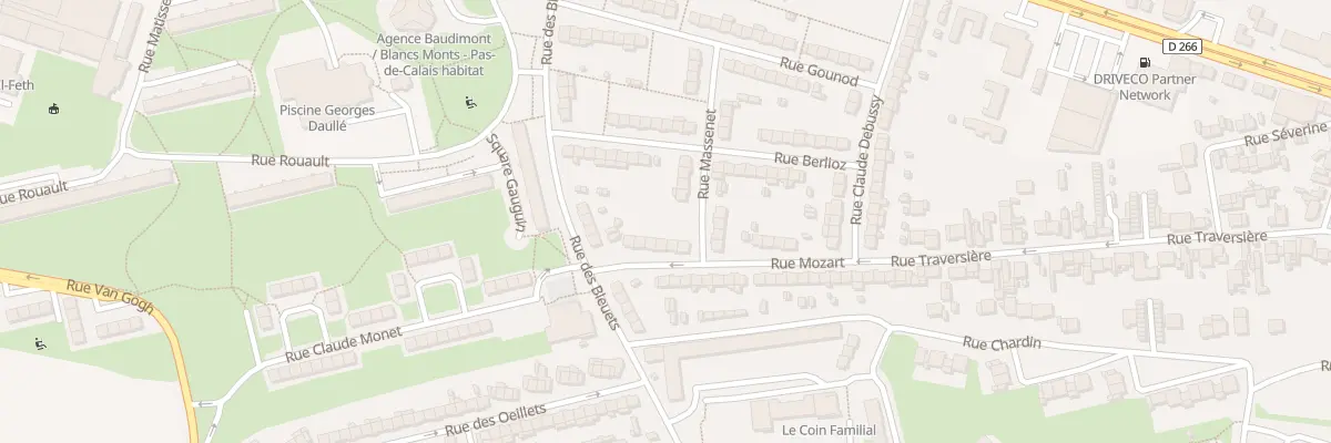 Plan du 14 Rue Mozart à Arras