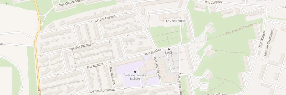 Plan du 8 Rue Molière à Arras