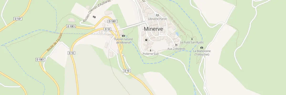 Plan du 1 Rue de la Poterne à Minerve