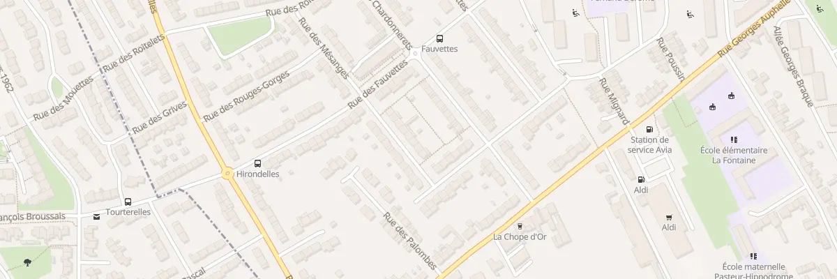Plan du 6 Rue des Mésanges à Arras