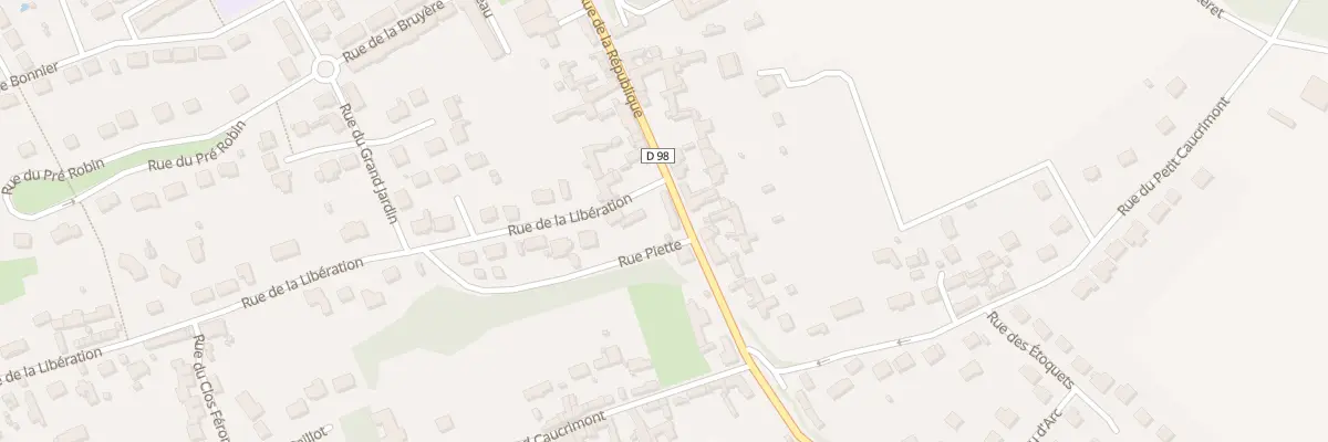 Plan du 39 Rue de la République au Meux