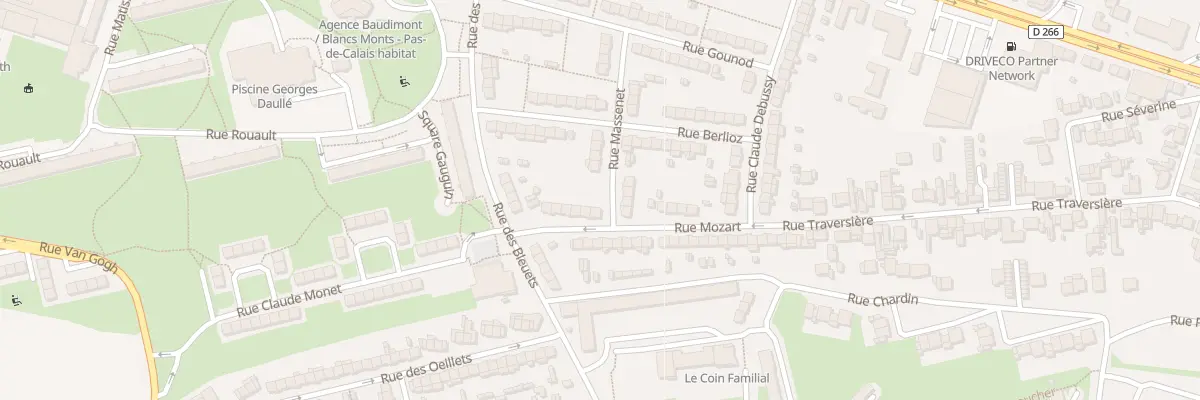 Plan du 10 Rue Mozart à Arras