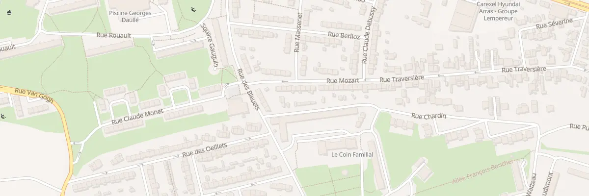 Plan du 37 Rue Mozart à Arras