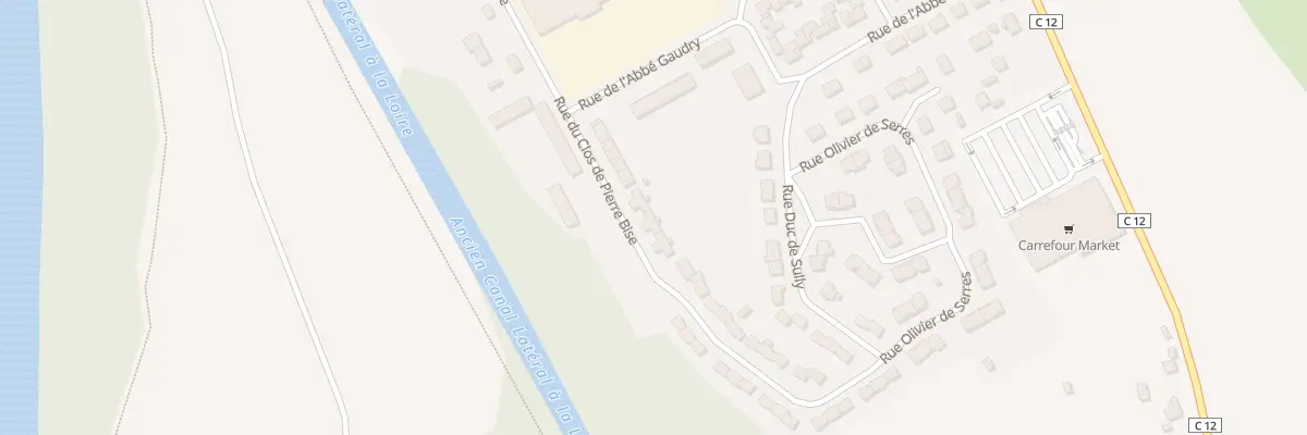 Plan du 29 Rue du Clos de Pierre Bise à Briare