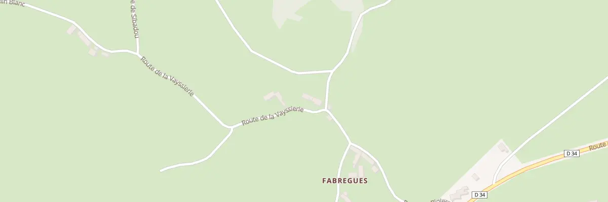Plan du 5112 Fabregues à Huparlac
