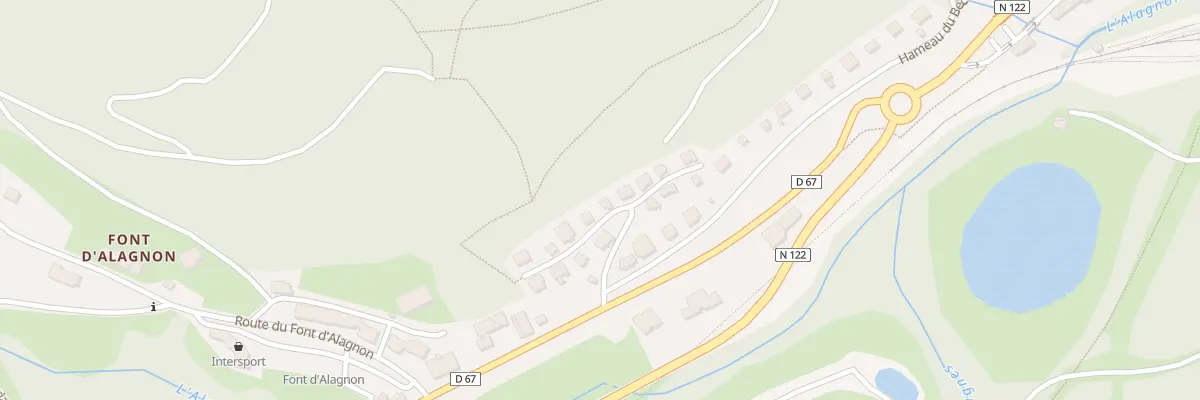 Plan du 40 Ham du Bec de l’Aigle à Laveissière