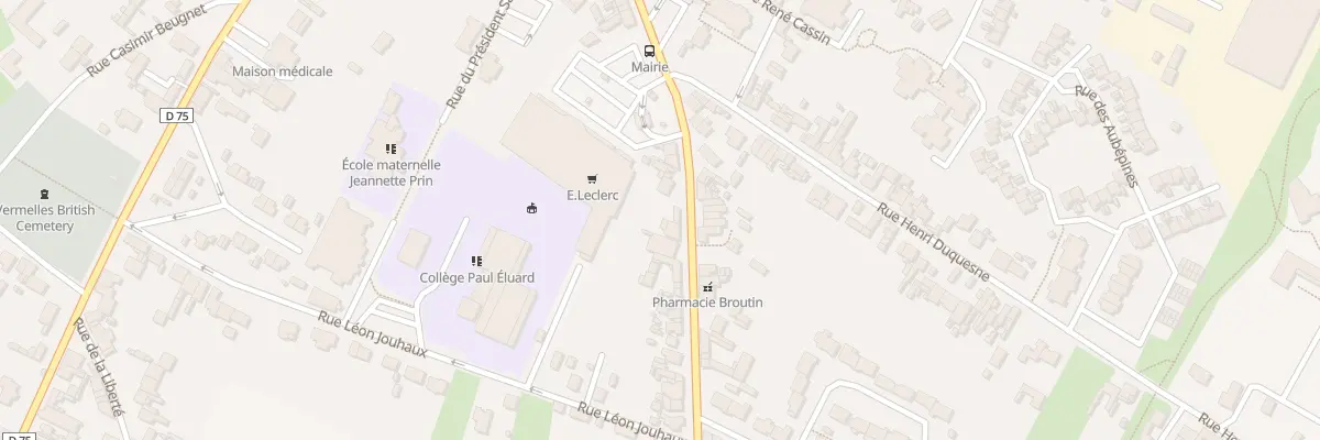Plan du 10 Rue Arthur Lamendin à Vermelles