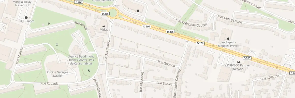 Plan du 26 Rue Gounod à Arras