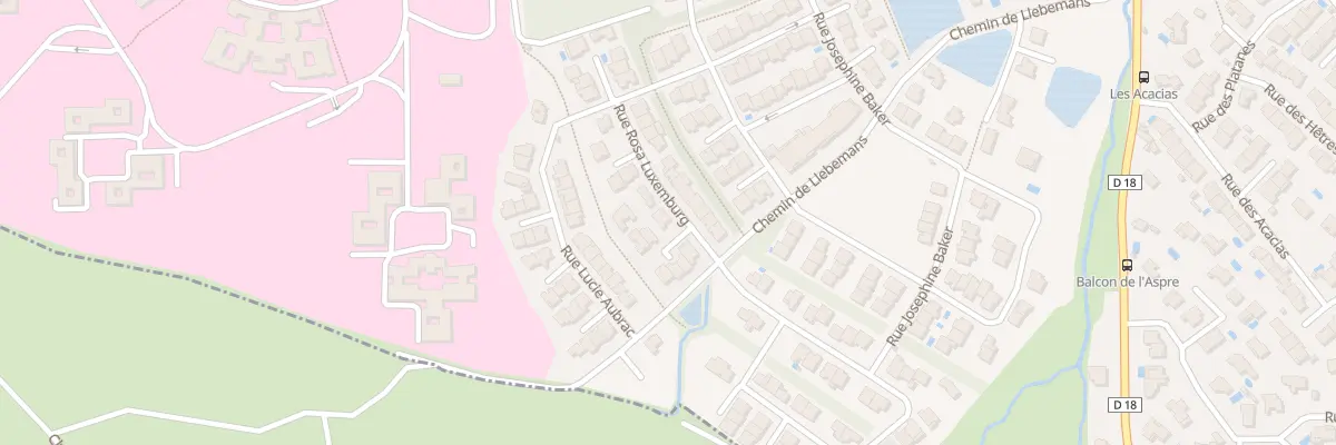 Plan du 14 Rue Rosa Luxembourg à Thuir