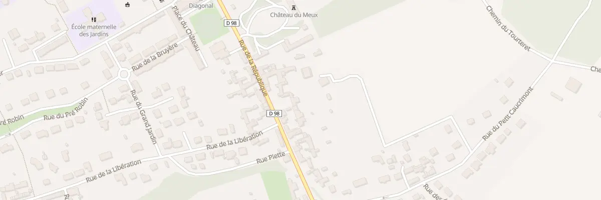 Plan du 54 Rue de la République au Meux