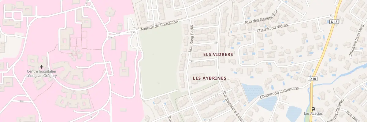 Plan du 22 Rue Rosa Parks à Thuir