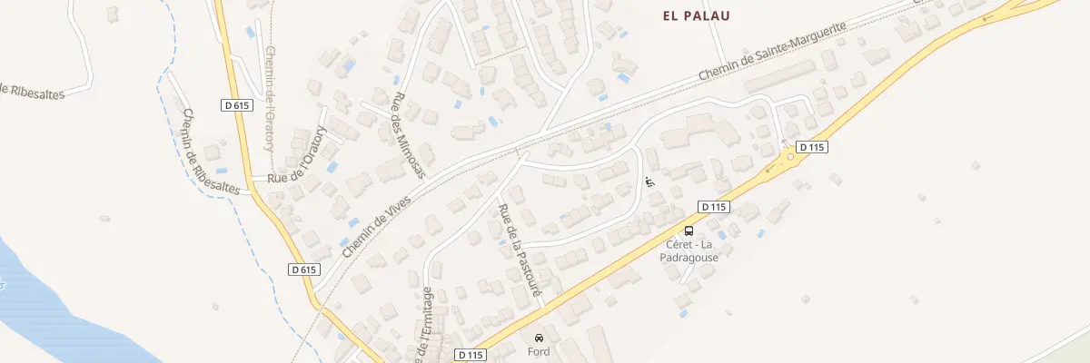 Plan du 2 Rue de la Padragouse à Céret