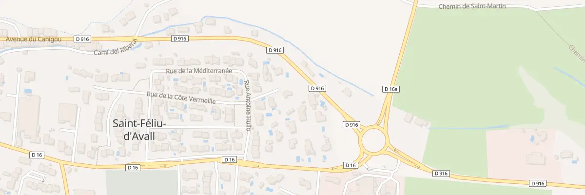 Plan du 18 Rue Antoine Hullo à Saint-Féliu-d’Avall