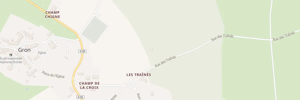 Plan du 2  à Gron