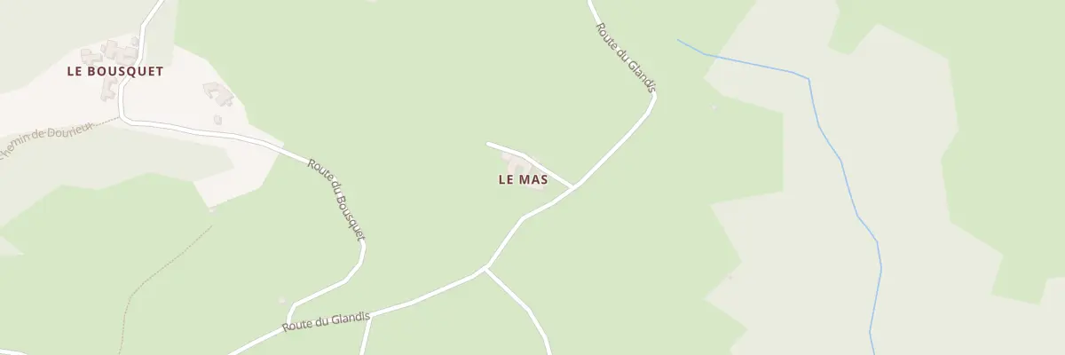 Plan du 231 Le Mas à Coubisou