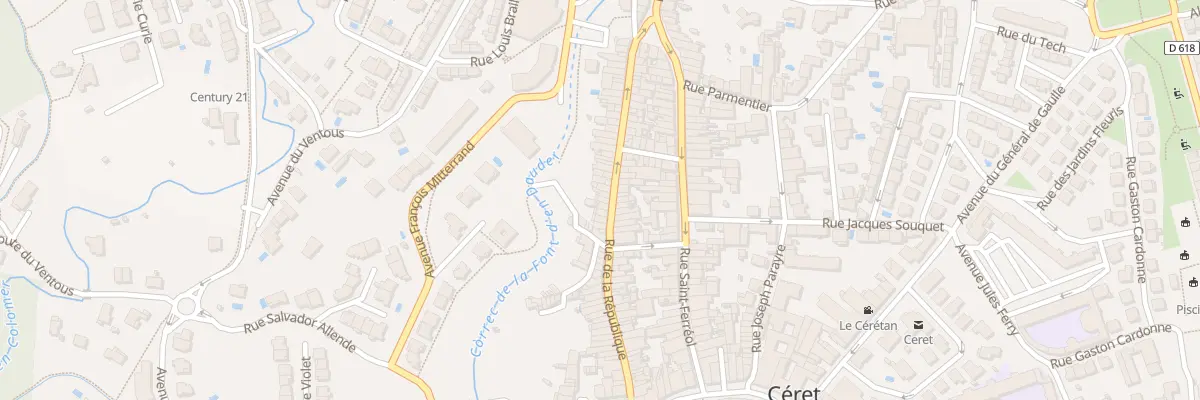 Plan du 59 Rue de la République à Céret