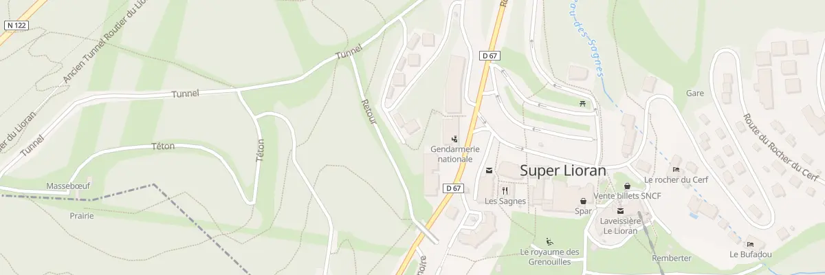 Plan du 6221 Les Sagnes à Laveissière