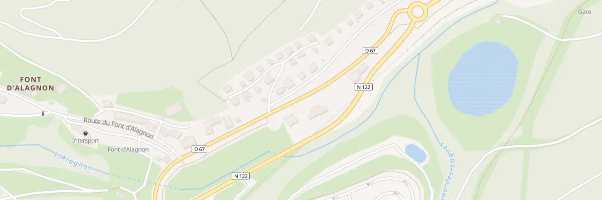 Plan du 7 Rte du Plomb du Cantal à Laveissière