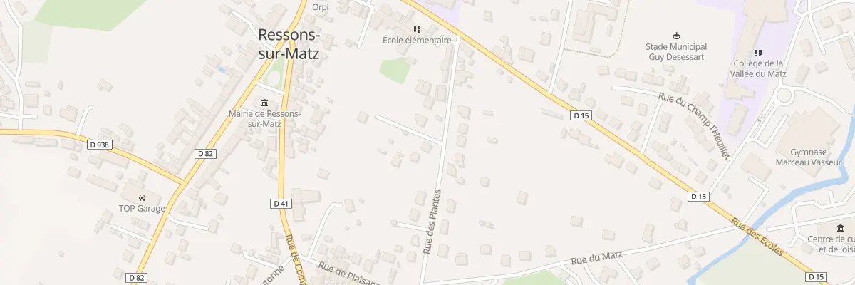 Plan du 122 Rue des Plantes à Ressons-sur-Matz