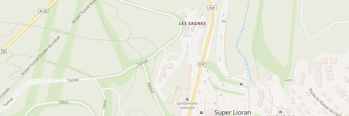 Plan du 6223 Les Sagnes à Laveissière