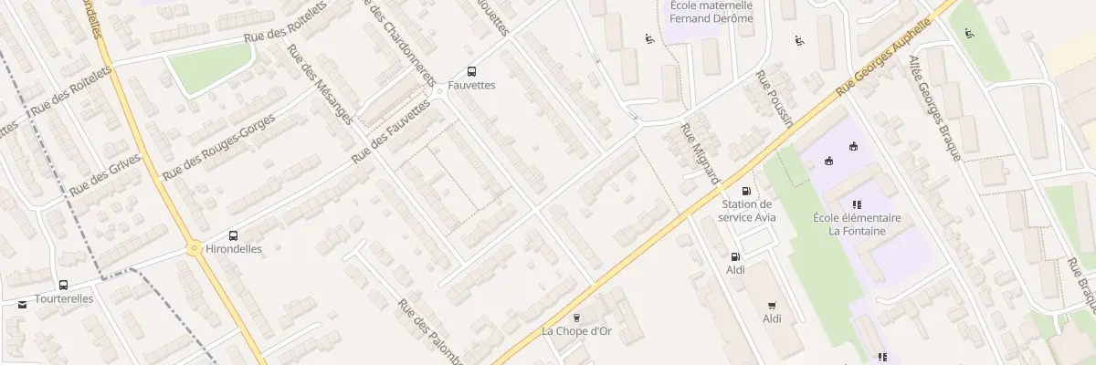 Plan du 16 Rue des Chardonnerets à Arras