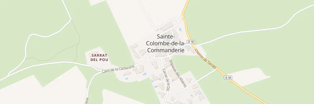 Plan du 26 Village à Sainte-Colombe-de-la-Commanderie